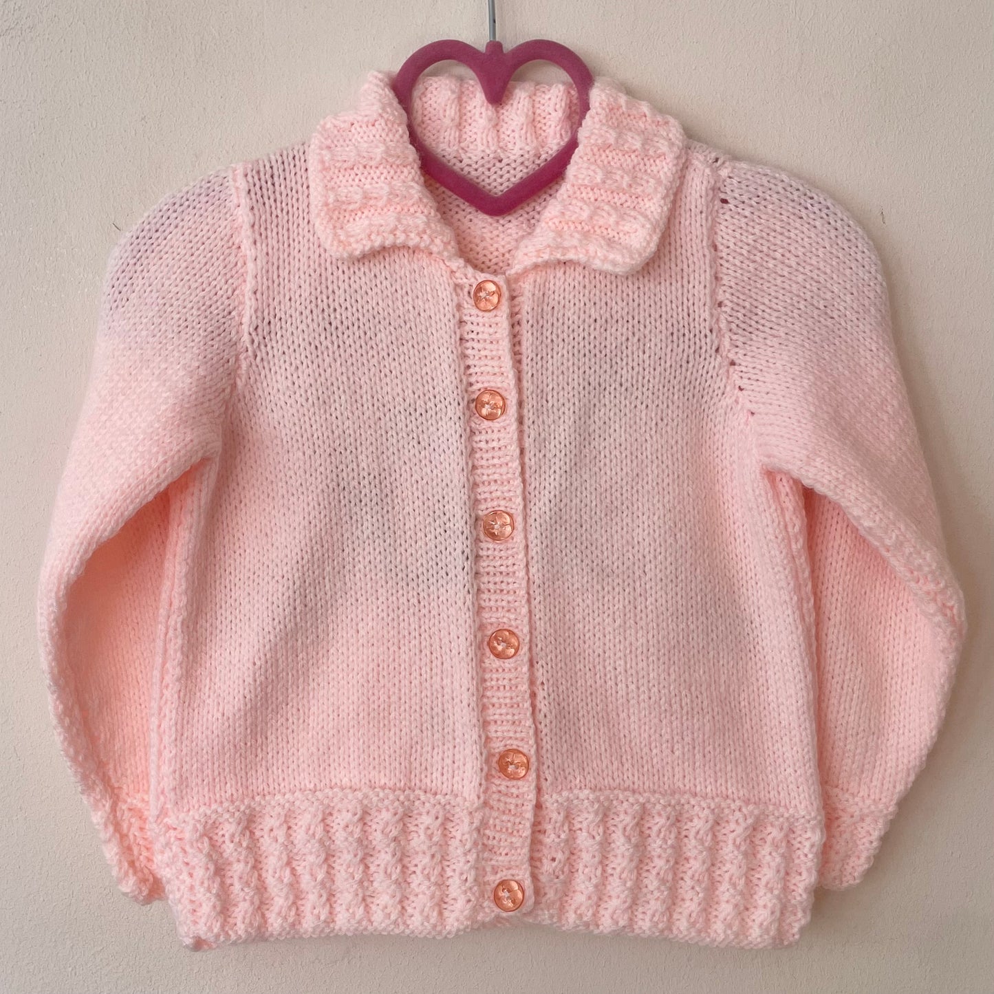 "Daisy Chain” Handmade Cardigan Size Approx 1-2 Years