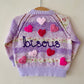 "Bisous” Handmade Cardigan Size Approx 1-2 Years