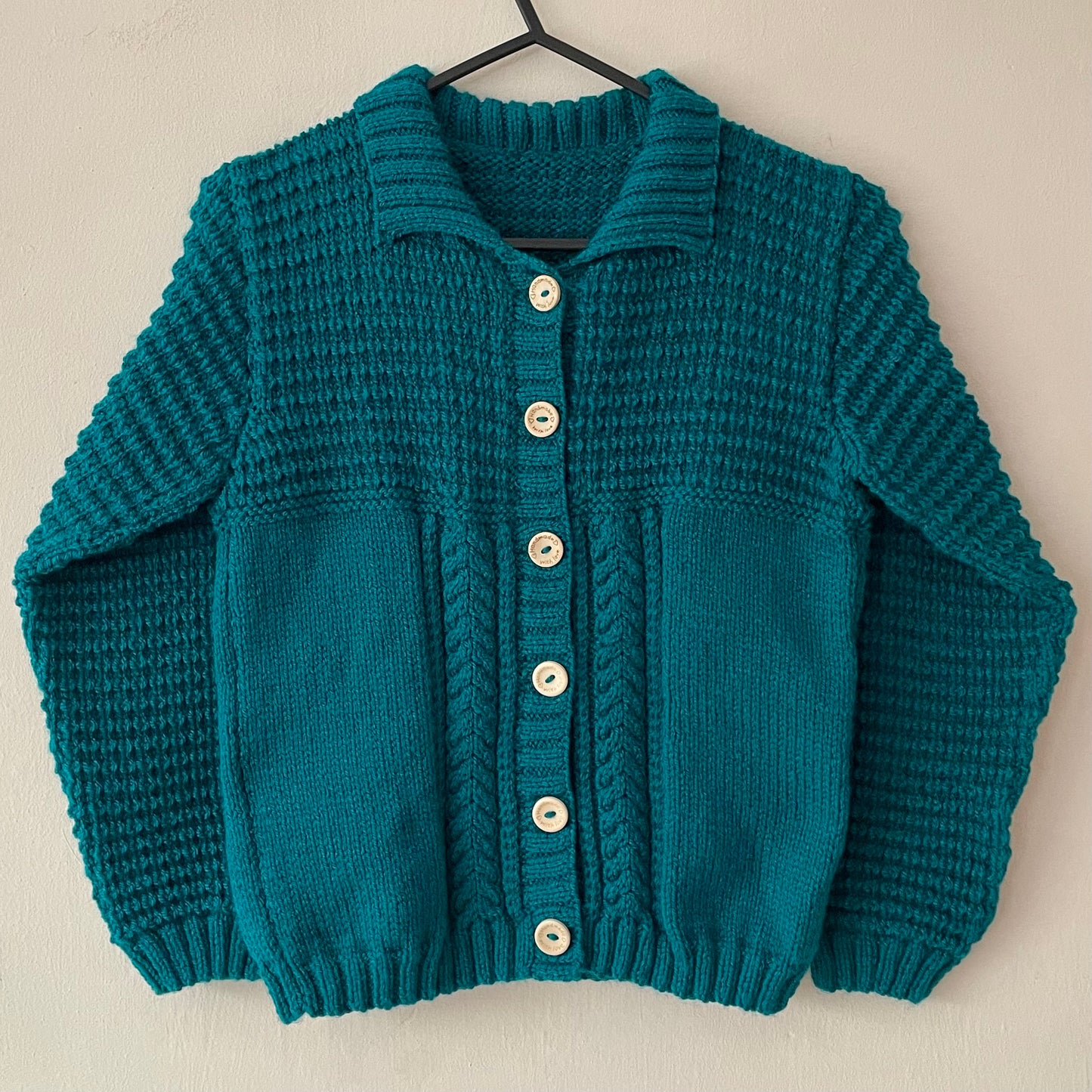 "Enter The Dragon" Handmade Cardigan Size Approx 5-7 Years