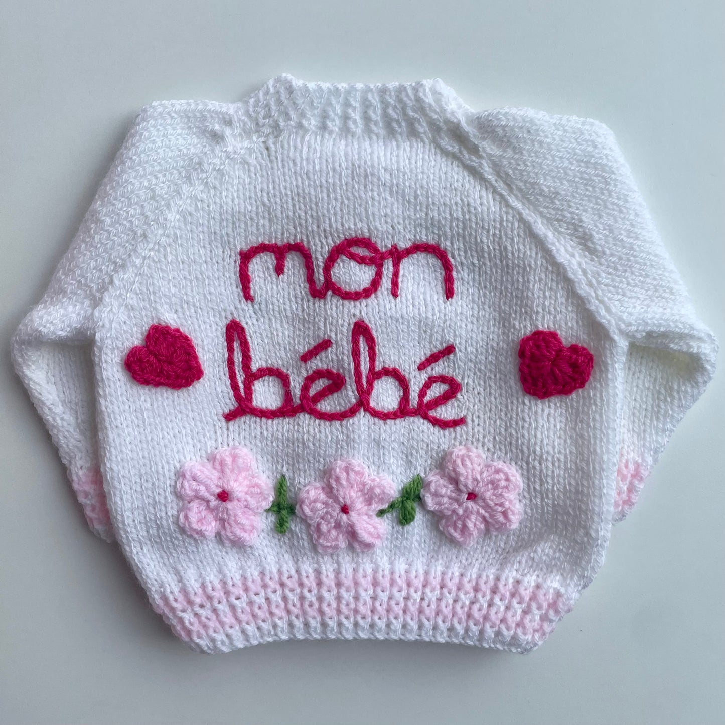 "Mon Bebe” Handmade Cardigan Size Approx 0-3 Months