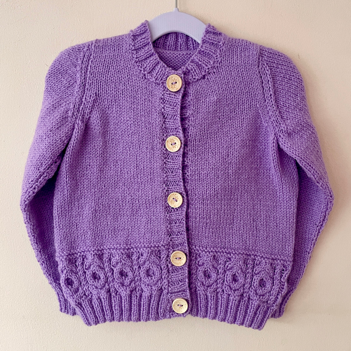 "Boo" Handmade Cardigan Size Approx 2-4 Years