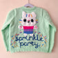 "Sprinkle Party” Handmade Cardigan Size Approx 4-5 Years