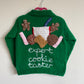 "Expert Cookie Taster" Handmade Cardigan Size Approx 2.5-3.5 Years