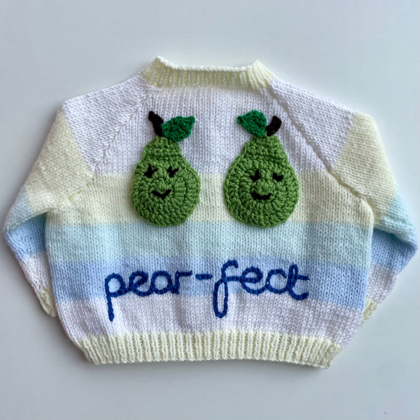 "Pear-fect” Handmade Cardigan Size Approx 6-12 Months