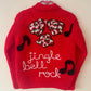 "Jingle Bell Rock" Handmade Cardigan Size Approx 2-3 Years
