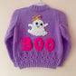"Boo" Handmade Cardigan Size Approx 2-4 Years