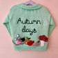 "Autumn Days" Handmade Cardigan Size Approx 3-5 Years