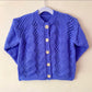 “Gonna Be Golden” Handmade Purple Cardigan Size Approx 4-6 Years