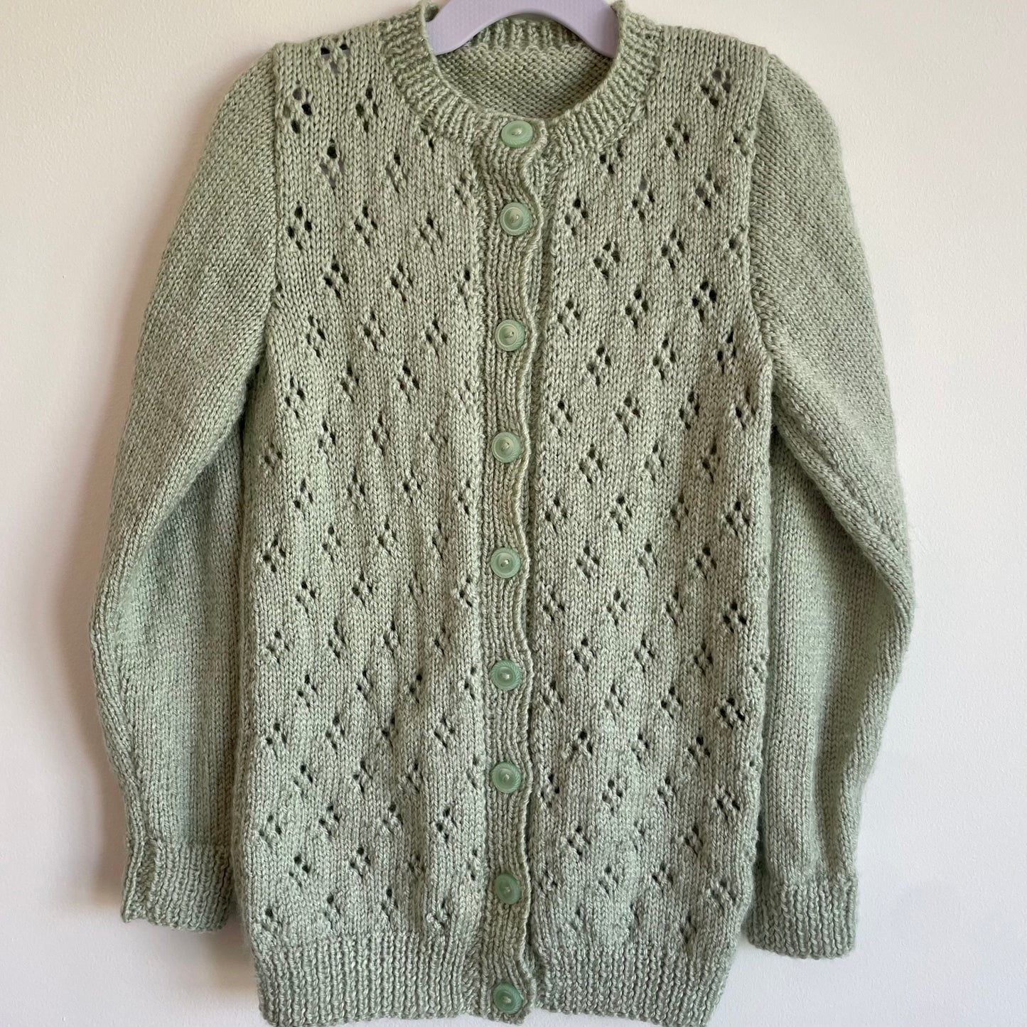"Wibble Wobble” Handmade Cardigan Size Approx 4-6 Years