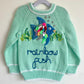 "Rainbow Fish" Handmade Jumper Size Approx 3-4 Years