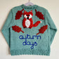 "Autumn Days" Handmade Jumper Size Approx 5-7 Years