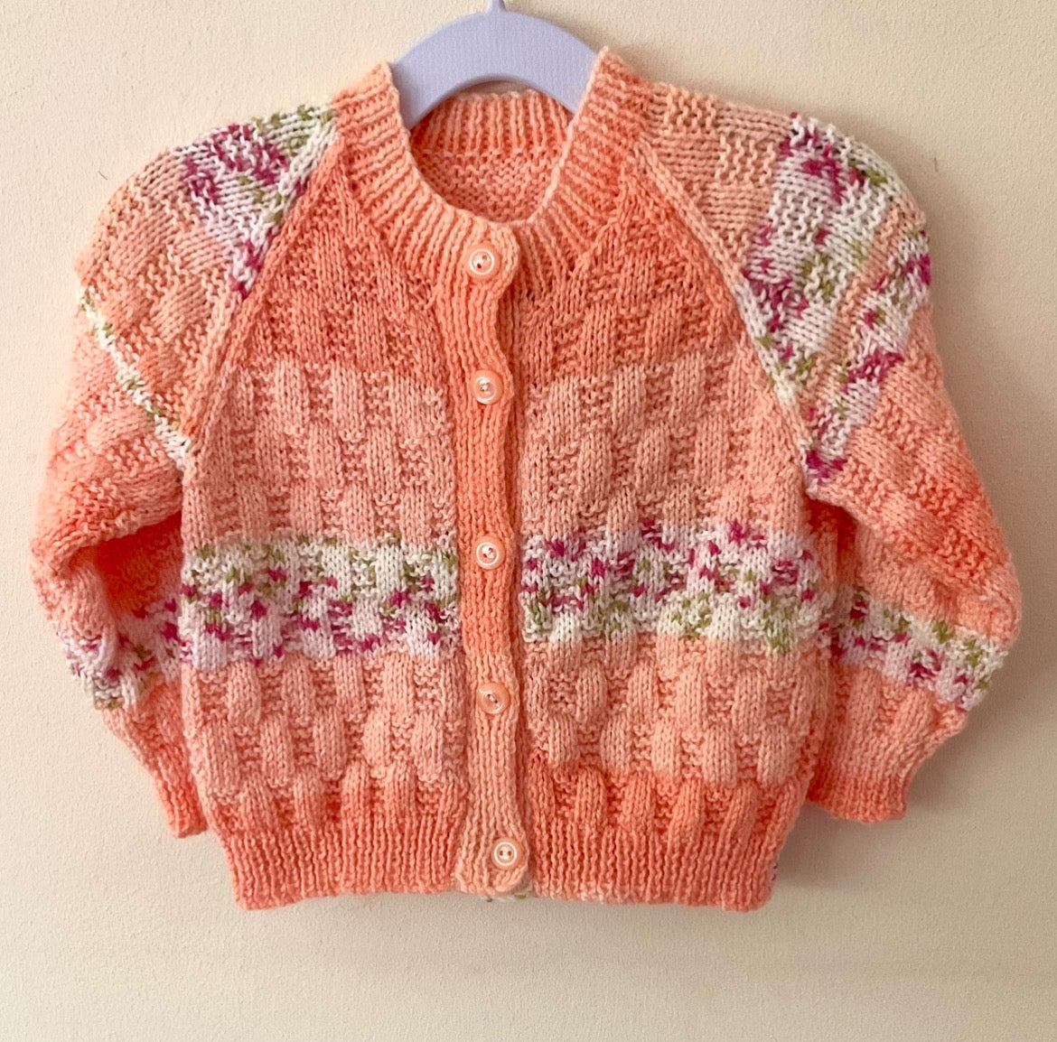 “Bloom” Handmade Cardigan Size Approx 1-2 Years