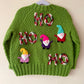 "HO HO HO” Handmade Cardigan Size Approx 4-6 Years