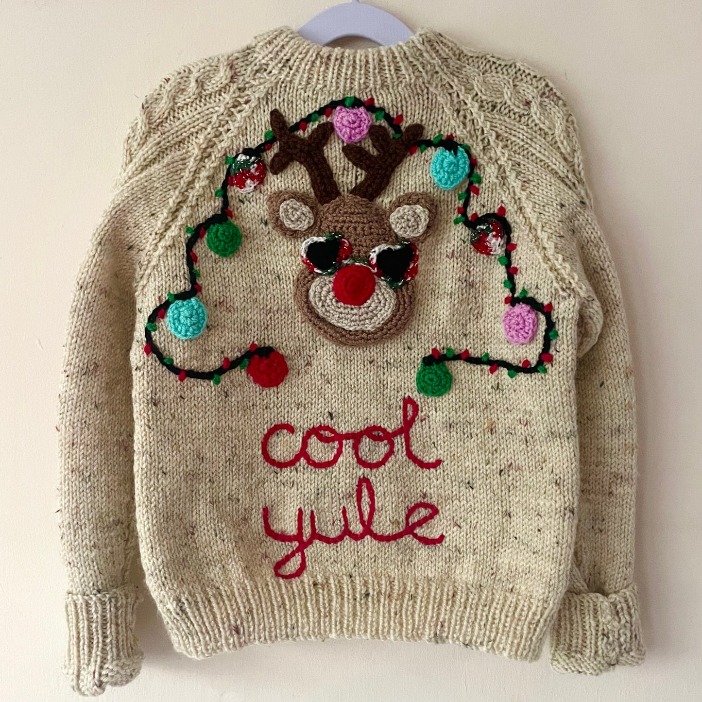 "Cool Yule" Handmade Jumper Size Approx 4-6 Years