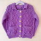 "BOO-tiful" Handmade Cardigan Size Approx 4-5 Years