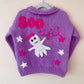 "BOO-tiful" Handmade Cardigan Size Approx 4-5 Years