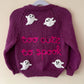 "Too Cute To Spook" Handmade Cardigan Size Approx 2-4 Years