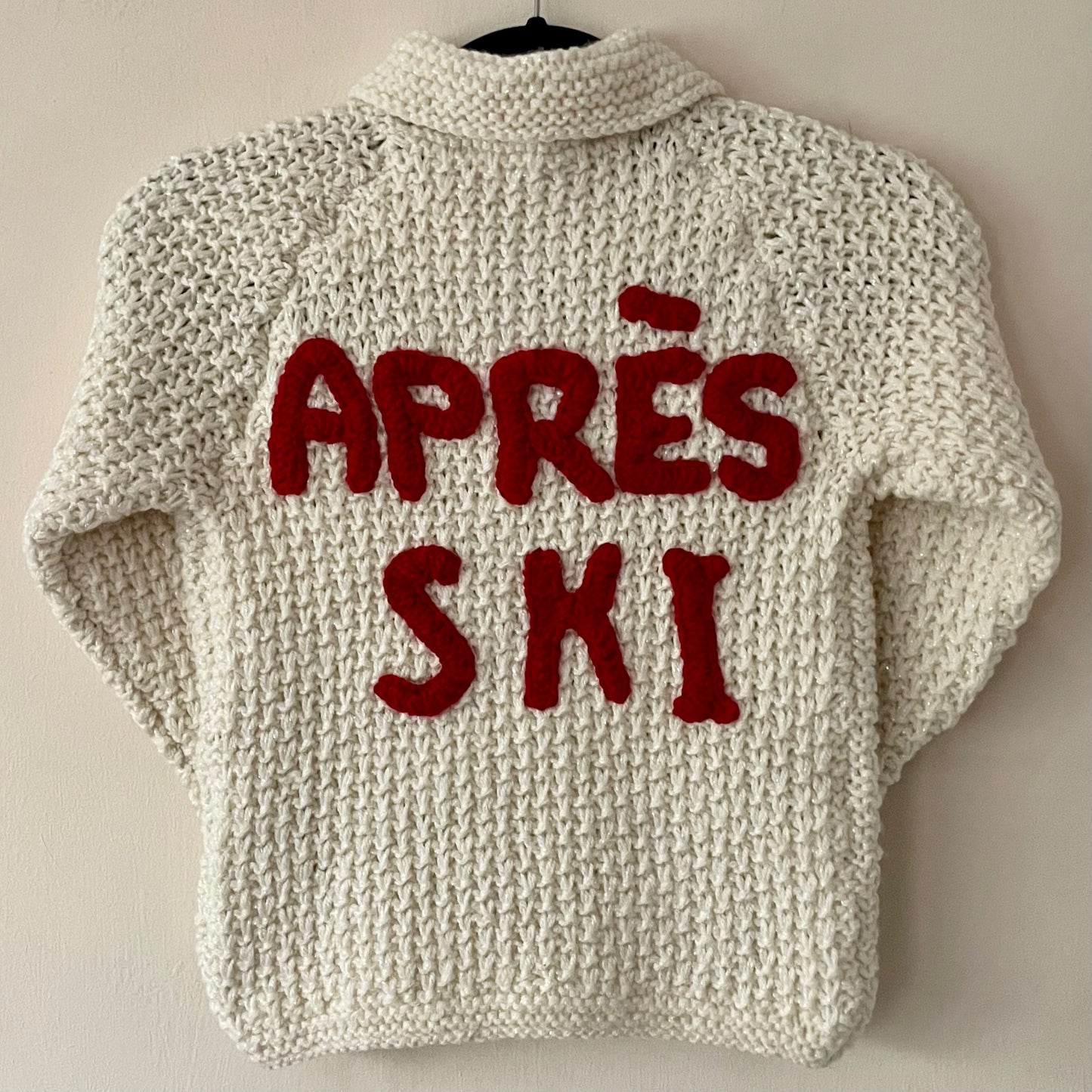🎄Day 3🎄“Aprés Ski” Christmas Handmade Cardigan Size Approx 6-8 Years