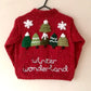 🎄Day 8🎄“Winter Wonderland” Christmas Handmade Cardigan Size Approx 4-6 Years