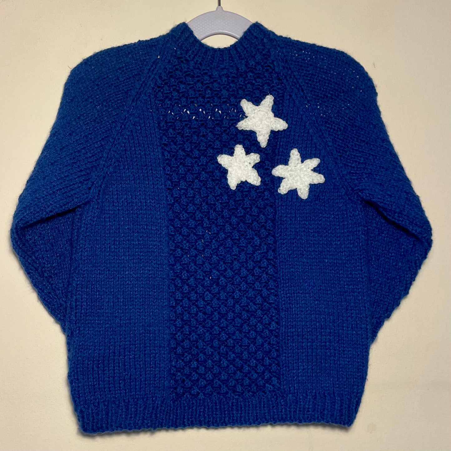 🎄Day 9🎄“Starry Night” Christmas Handmade Jumper Size Approx 2.5-3.5 Years