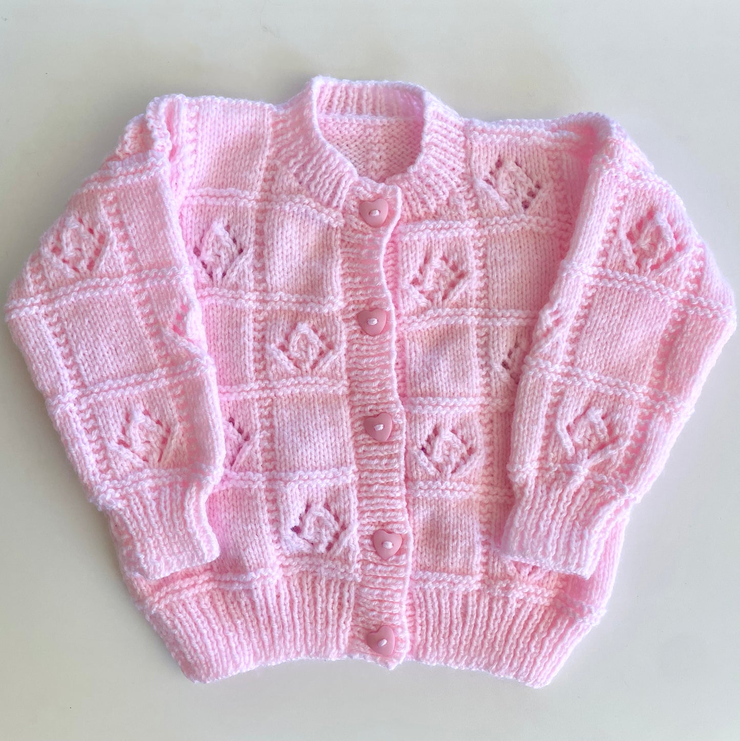 Handmade Floral Cardigan Size Approx 2-3 Years