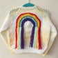 Rainbow Tassel Handmade Cardigan Size Approx 1-2 Years
