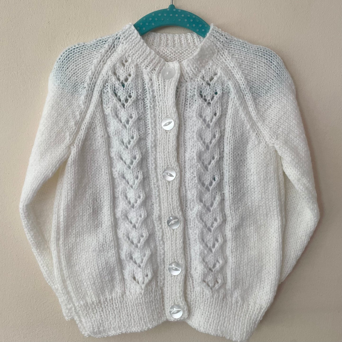 "Apple Of My Eye" Handmade Cardigan Size Approx 2-3 Years