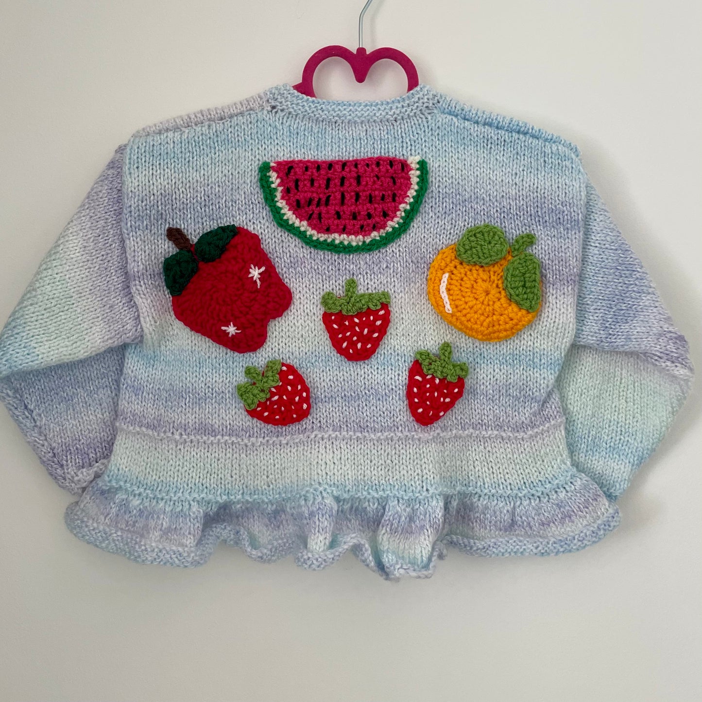 Fruits Handmade Cardigan Size Approx 2.5-3.5 Years