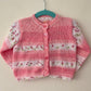 "Cutie As Can Bee” Handmade Cardigan Size Approx 6-12 Months