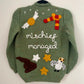 "Mischief Managed” Handmade Cardigan Size Approx 7-10 Years