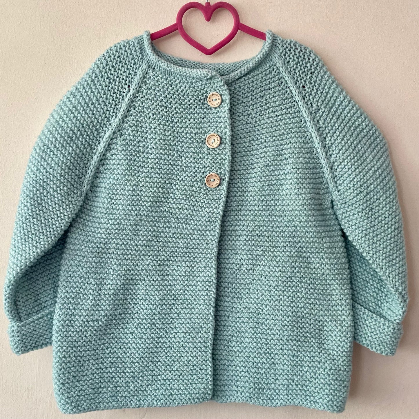 “Girl Power” Handmade Cardigan Size Approx 4-6 Years