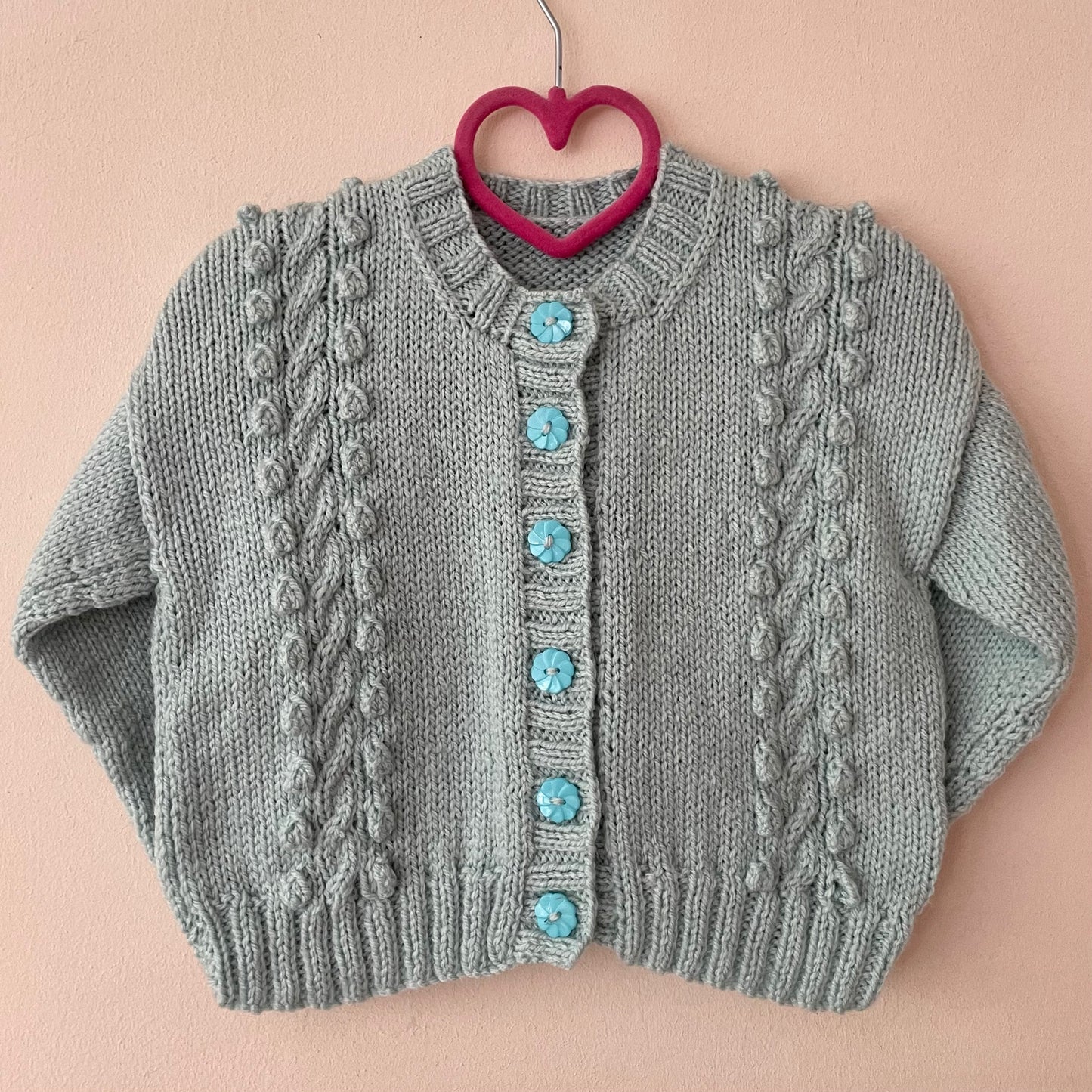 “Quack Quack” Handmade Cardigan Size Approx 18 months-2.5 Years