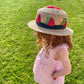 Strawberry Embellished Straw Hat - Age 5 Years