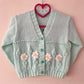 "Daisy Days” Handmade Cardigan Size Approx 2-3 Years