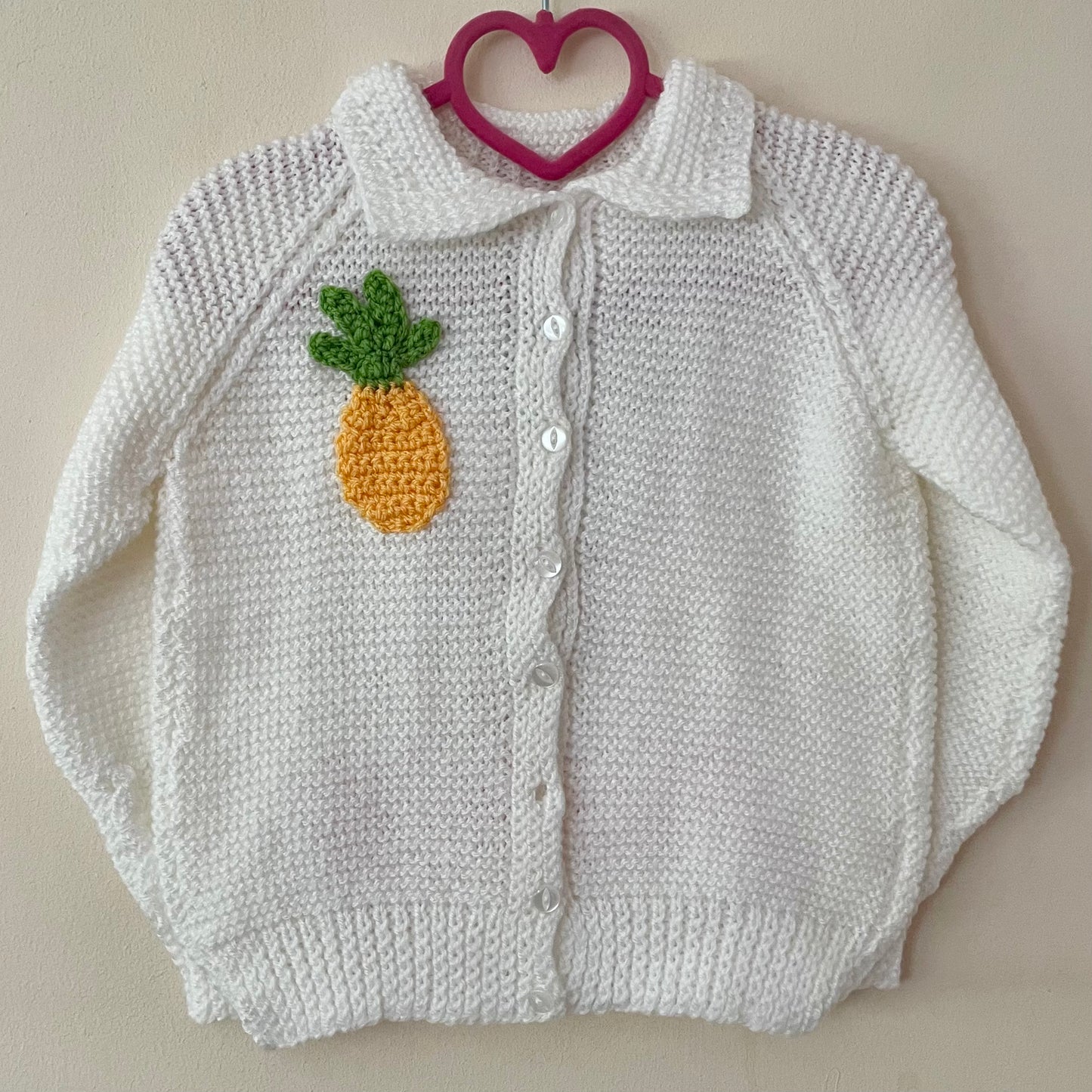 "Aloha!" Handmade Cardigan Size Approx 3-4 Years