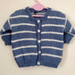 "Love Bug” Handmade Cardigan Size Approx 3-9 Months