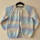 "Wonderful World” Handmade Cardigan Size Approx 6-8 Years