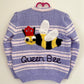 "Queen Bee” Handmade Cardigan Size Approx 4-5 Years