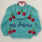 "Ma Cherie" Handmade Hooded Cardigan Size Approx 1-2 Years