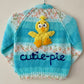 "Cutie-Pie” Handmade Cardigan Size Approx 6-12 Months