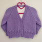 “Party Time” Handmade Cardigan Size Approx 18 months-2.5 Years