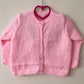 “Candy Cane Club” Christmas Handmade Cardigan Size Approx 2-3 Years