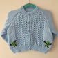 "Petit Pois” Handmade Cardigan Size Approx 12-18 Months
