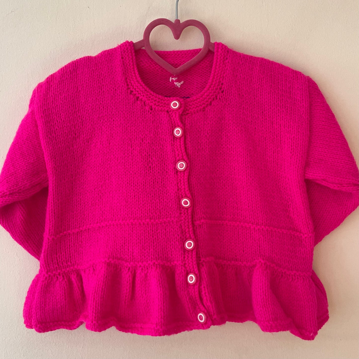 "Fiesta Then Siesta” Handmade Cardigan Size Approx 2-3 Years