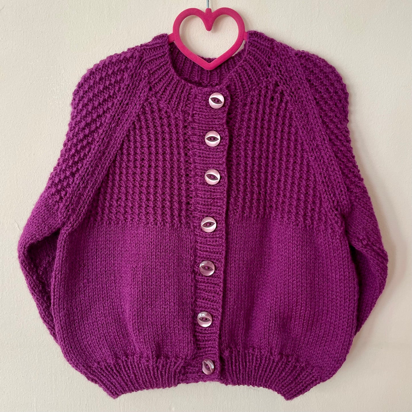 “Time to Spook” Ghost Handmade Cardigan Size Approx 4-6 Years