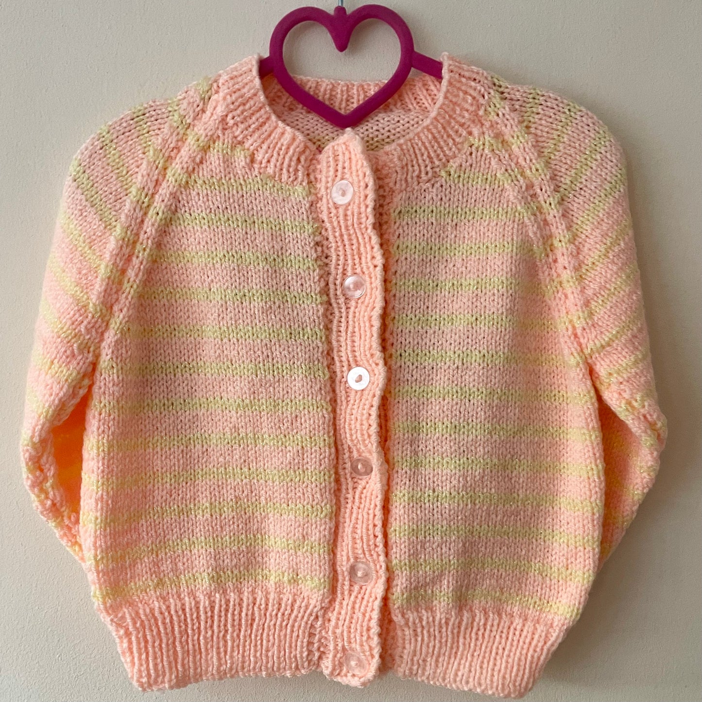 “Party Time” Handmade Cardigan Size Approx 2-3 Years