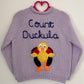“Count Duckula” Halloween Duck Handmade Jumper Size Approx 3.5-4.5 Years