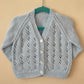 "Cute As Can Bee” Handmade Blue Cardigan Size Approx 1-2 Years