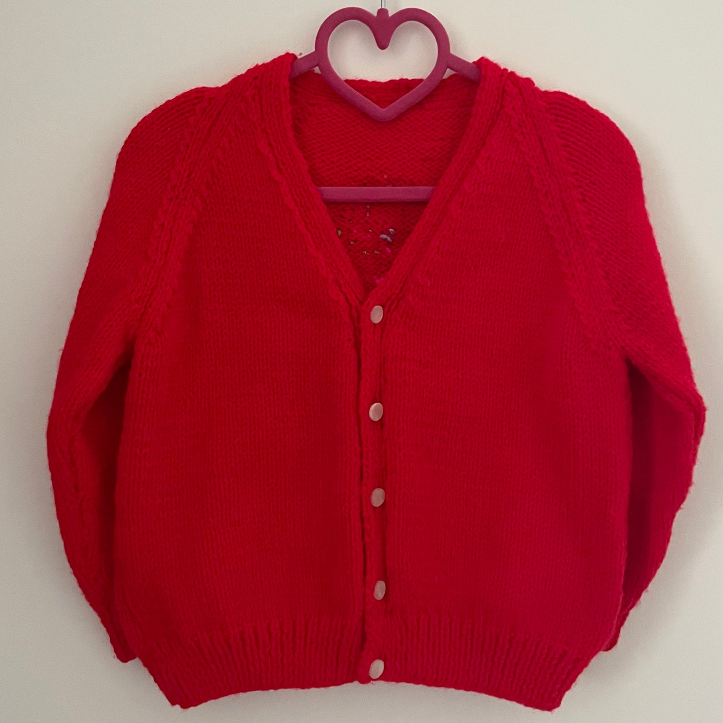 “Merry Christmas” Car & Presents Handmade Cardigan Size Approx 3-4 Years