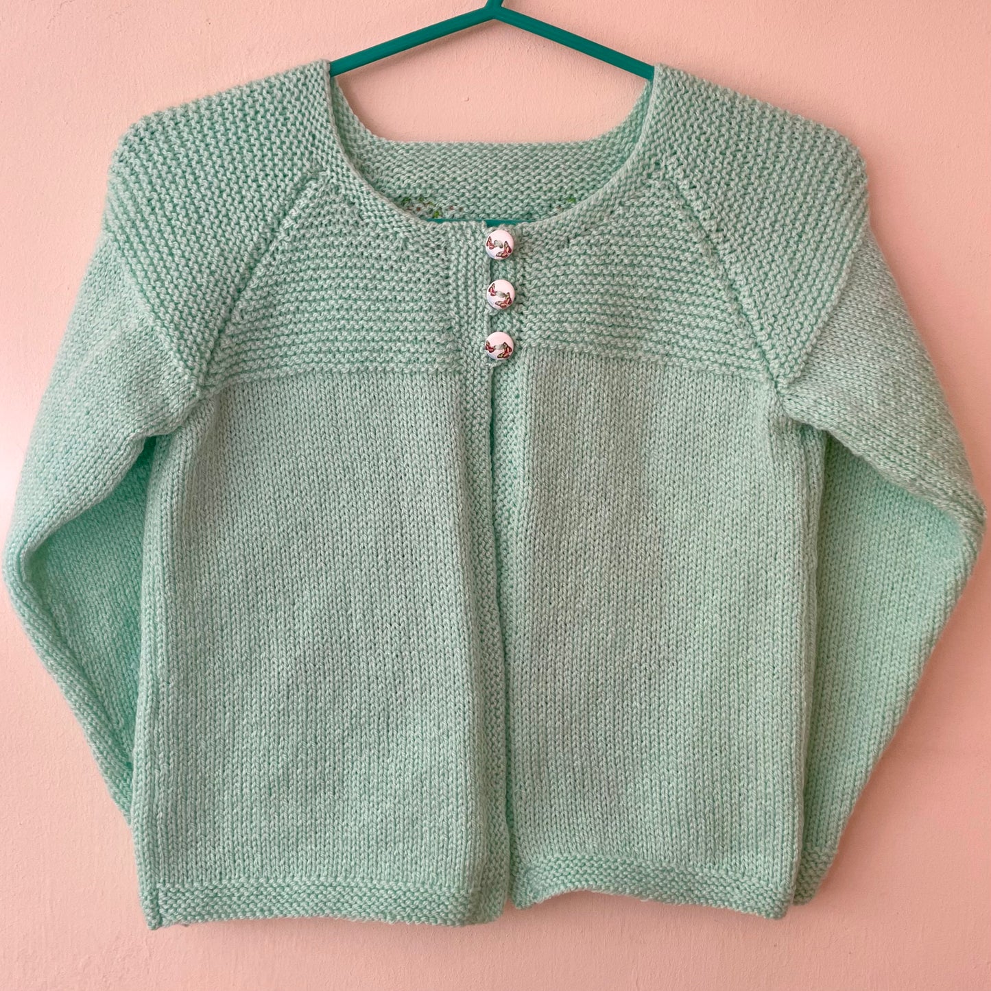 “Oranges and Lemons” Handmade Cardigan Size Approx 4-5 Years